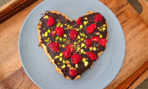 Palmera de chocolate saludable y fácil